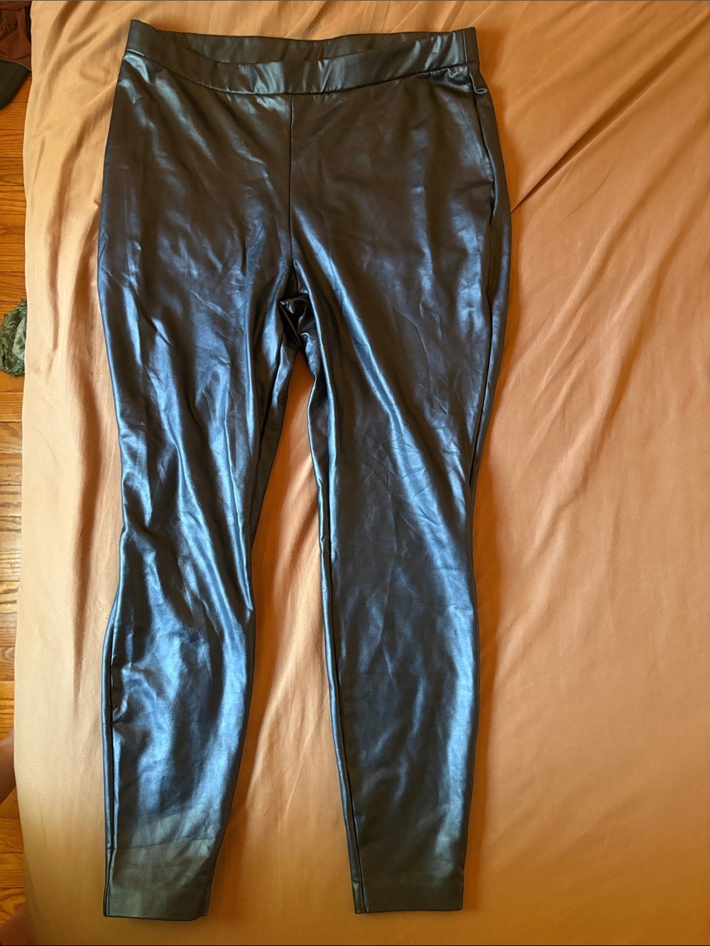 Eloquii Plus Size Women’s Black Faux Leather Leggings